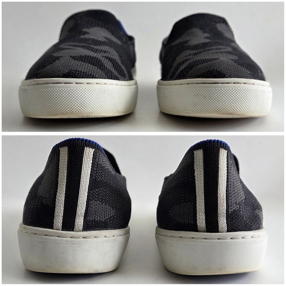 Rothy's Camo Pattern Slip-On Sneakers, Gray & Black  Size 9 - Picture 7 of 16